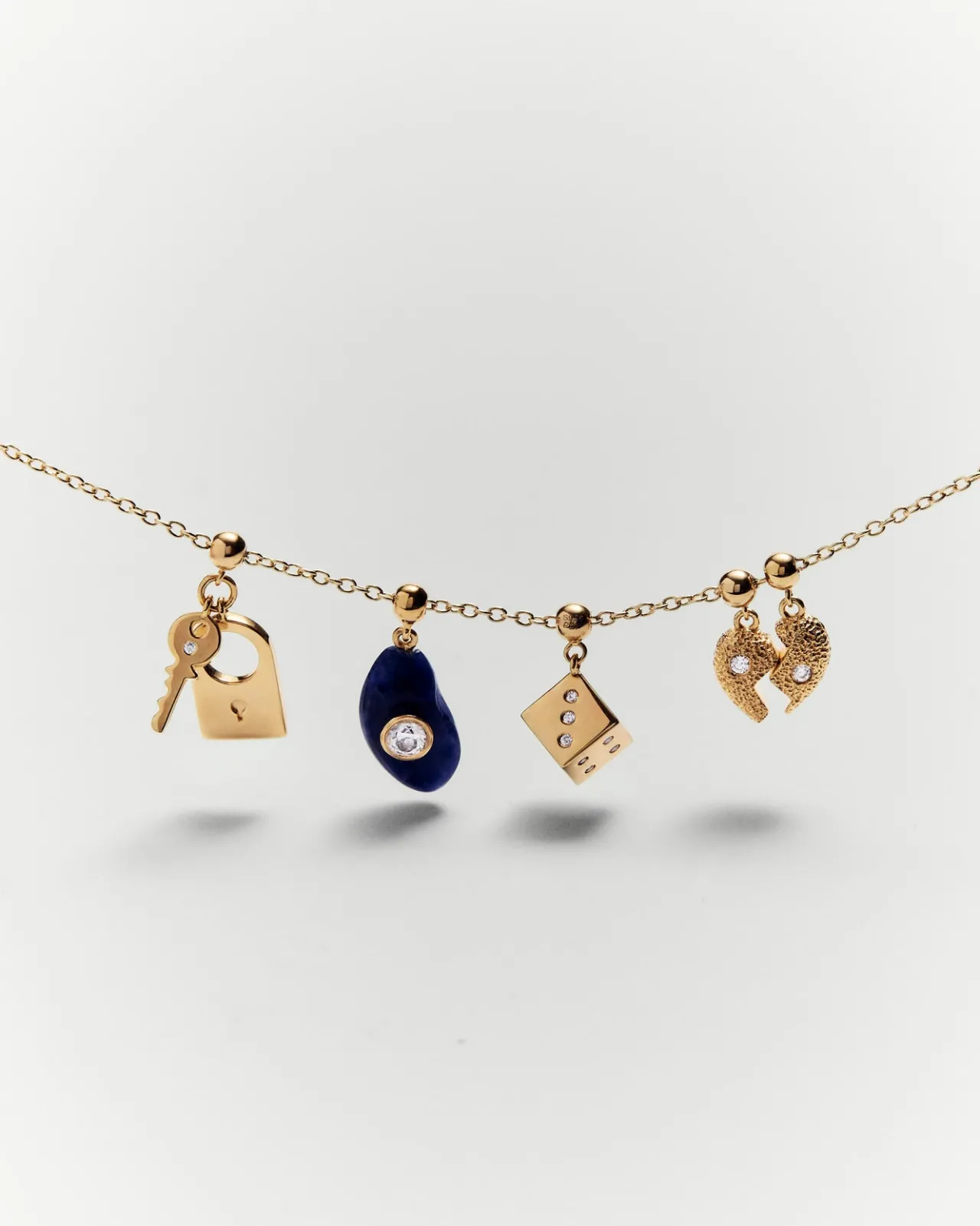Pulseras De Oro|Charms Amor-PDPAOLA Charm Candado y llave
