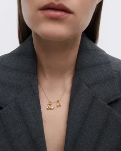 Pulseras De Oro|Collares De Oro-PDPAOLA Charm Cisnes corazón
