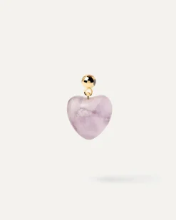 Charms Amor|Charms De Piedras-PDPAOLA Charm Corazón Amatista