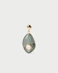 Collares De Oro|Collares Con Piedras Semipreciosas-PDPAOLA Charm Labradorita Protección