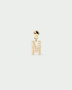 Pulseras De Oro|Charms De Letras-PDPAOLA Charm Letra M