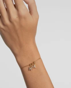 Pulseras De Oro|Charms De Letras-PDPAOLA Charm Letra M