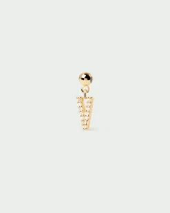Charms De Letras|Rebajas Charms-PDPAOLA Charm Letra V