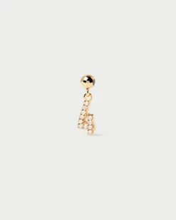 Charms De Números|Rebajas Charms-PDPAOLA Charm Número 4