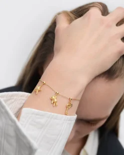 Pulseras De Oro|Collares De Oro-PDPAOLA Charm Osito de peluche