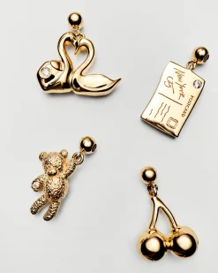 Pulseras De Oro|Collares De Oro-PDPAOLA Charm Osito de peluche