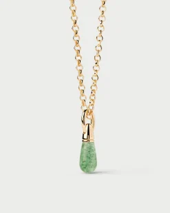 Colgantes Con Piedras Semipreciosas|Colgantes Pequeños-PDPAOLA Colgante Aventurina Verde Drop
