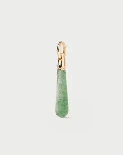 Colgantes Con Piedras Semipreciosas|Colgantes Grandes-PDPAOLA Colgante Aventurina Verde Large Drop
