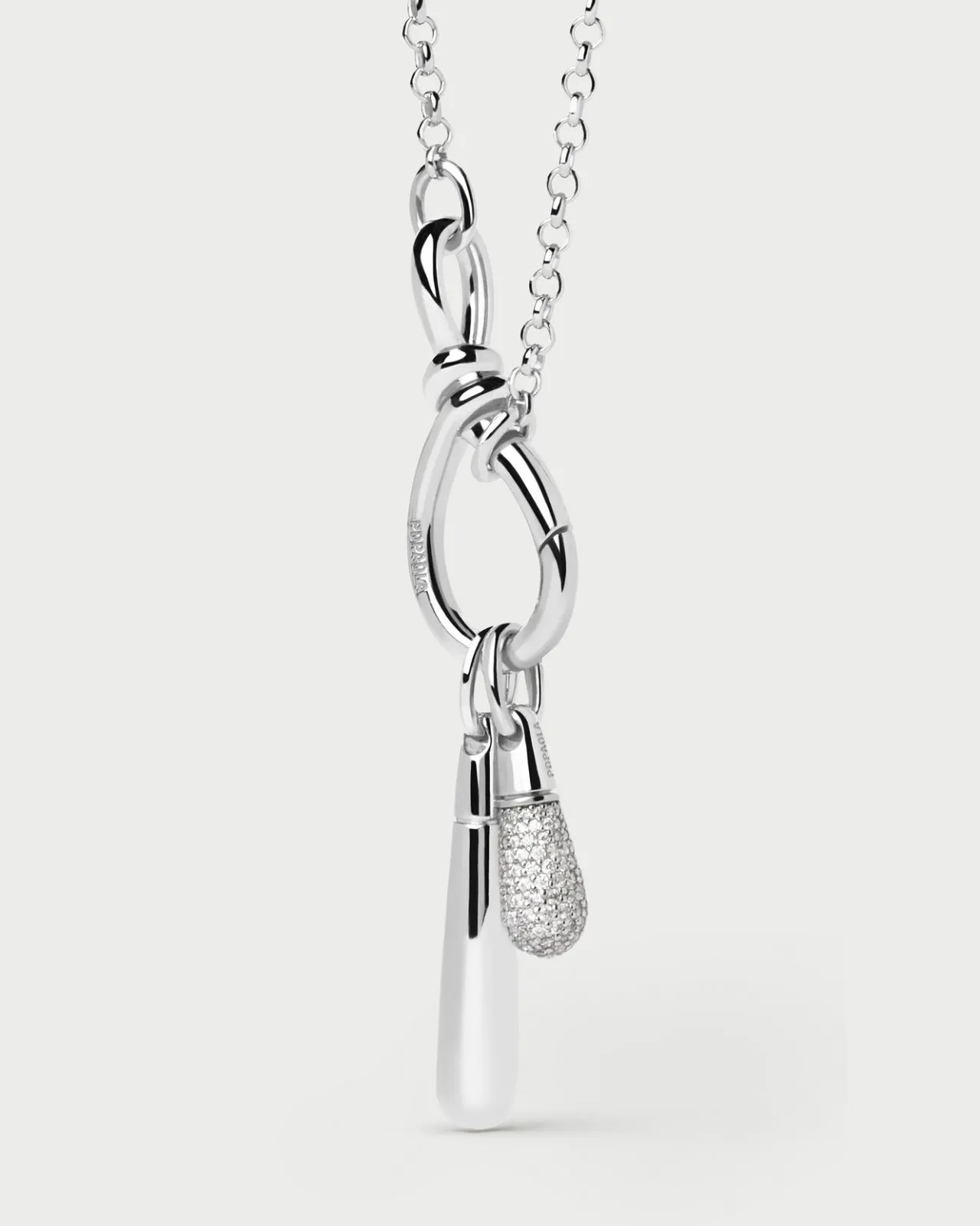 Colgantes Grandes-PDPAOLA Colgante de Plata Large Drop