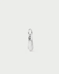 Colgantes Pequeños-PDPAOLA Colgante de Plata Pavé Drop