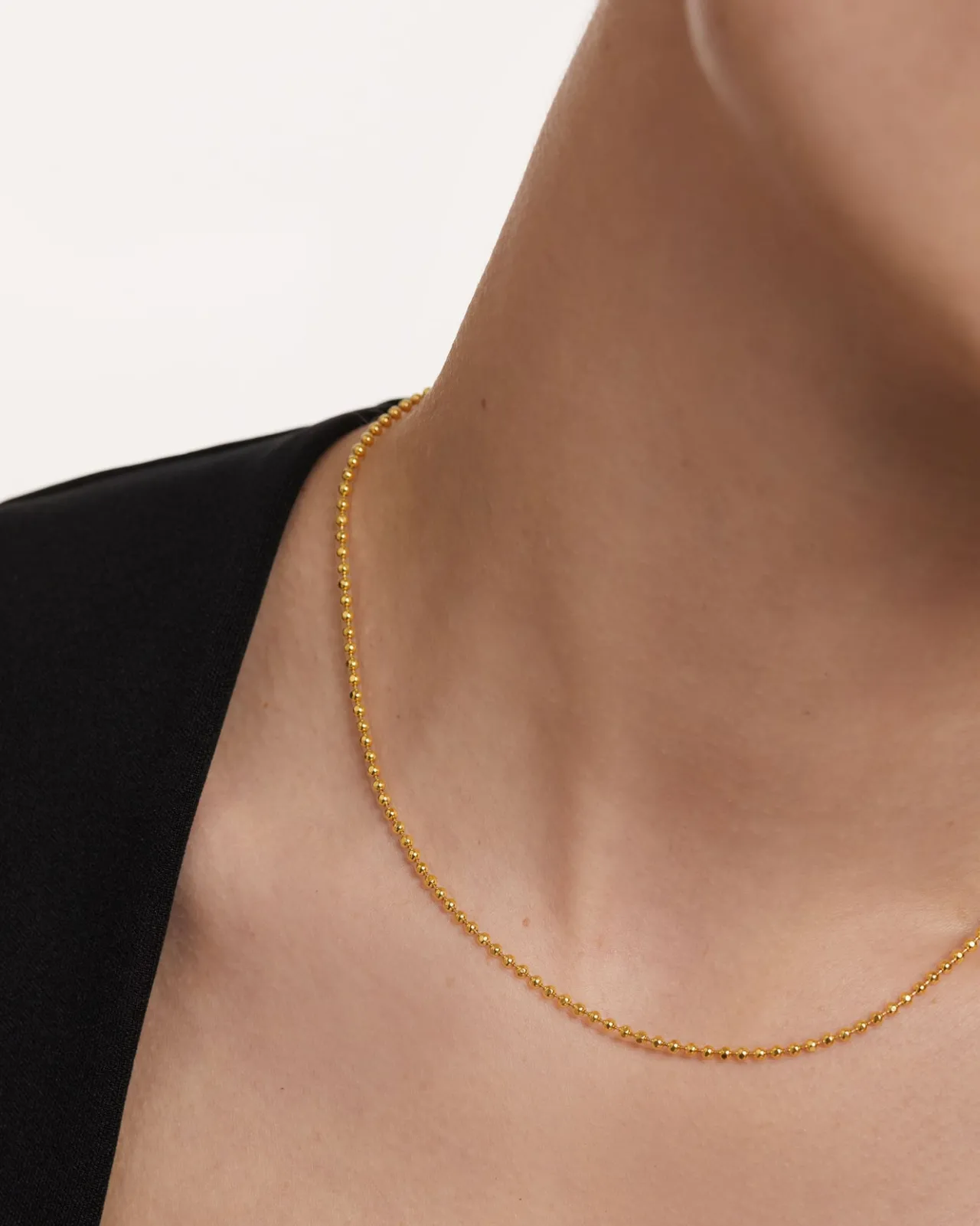 Collares De Cadena|Collares De Oro-PDPAOLA Collar Cadena de Esferas