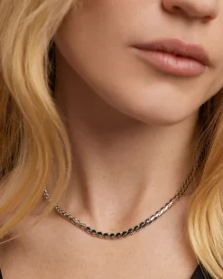 Collares Básicos|Collares De Cadena-PDPAOLA Collar Cadena de Plata Large Serpentine