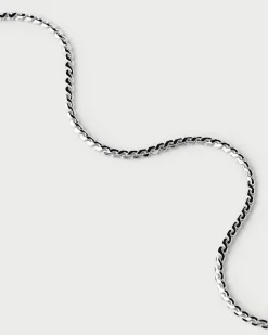 Collares Básicos|Collares De Cadena-PDPAOLA Collar Cadena de Plata Serpentine