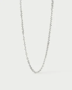 Collares Básicos|Collares De Cadena-PDPAOLA Collar cadena de plata Sparkle