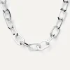 Collares De Cadena|Collares De Plata-PDPAOLA Collar cadena plateado Large Signature