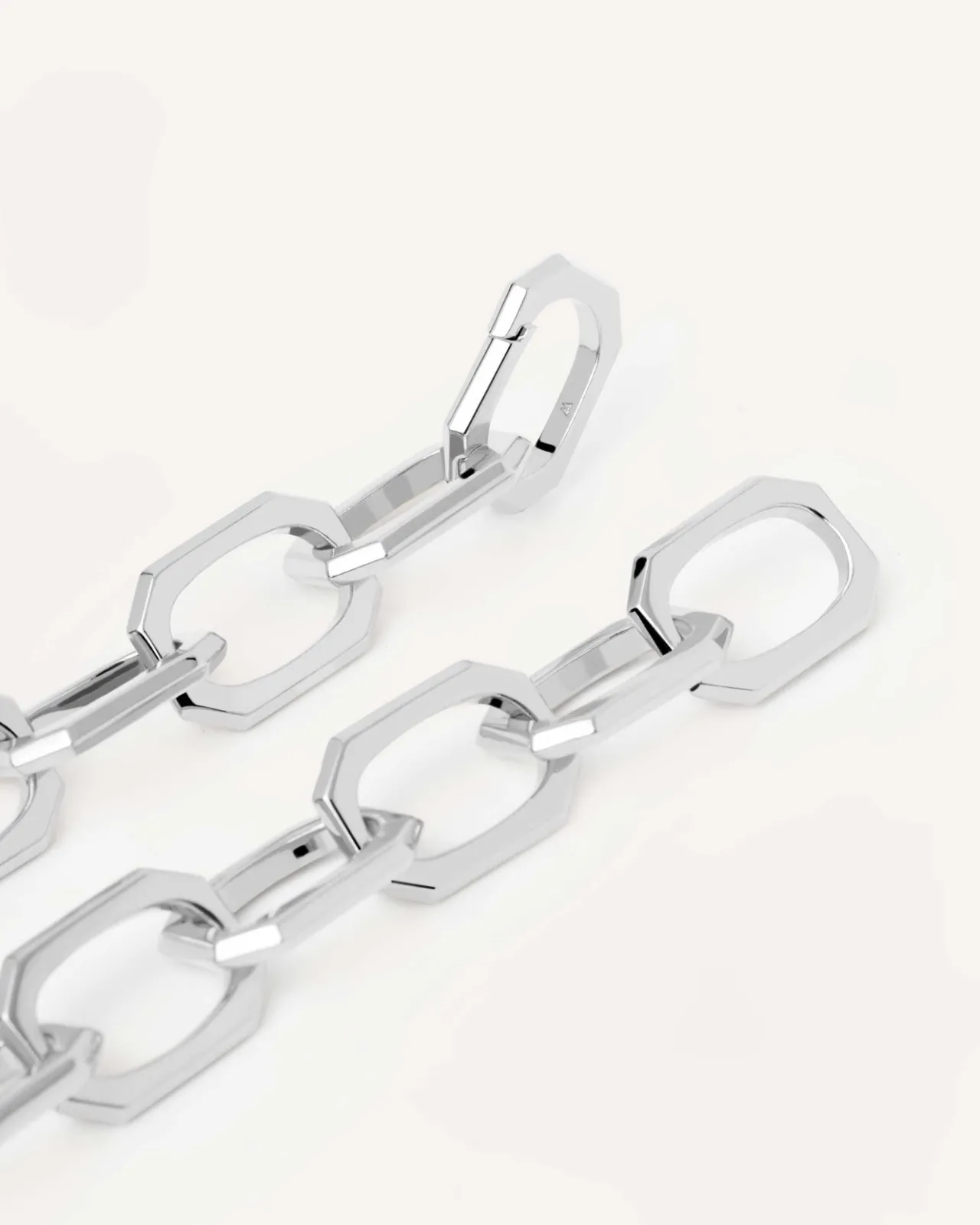 Collares De Cadena|Collares De Plata-PDPAOLA Collar cadena plateado Large Signature