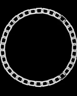 Collares De Cadena|Collares De Plata-PDPAOLA Collar cadena plateado Large Signature