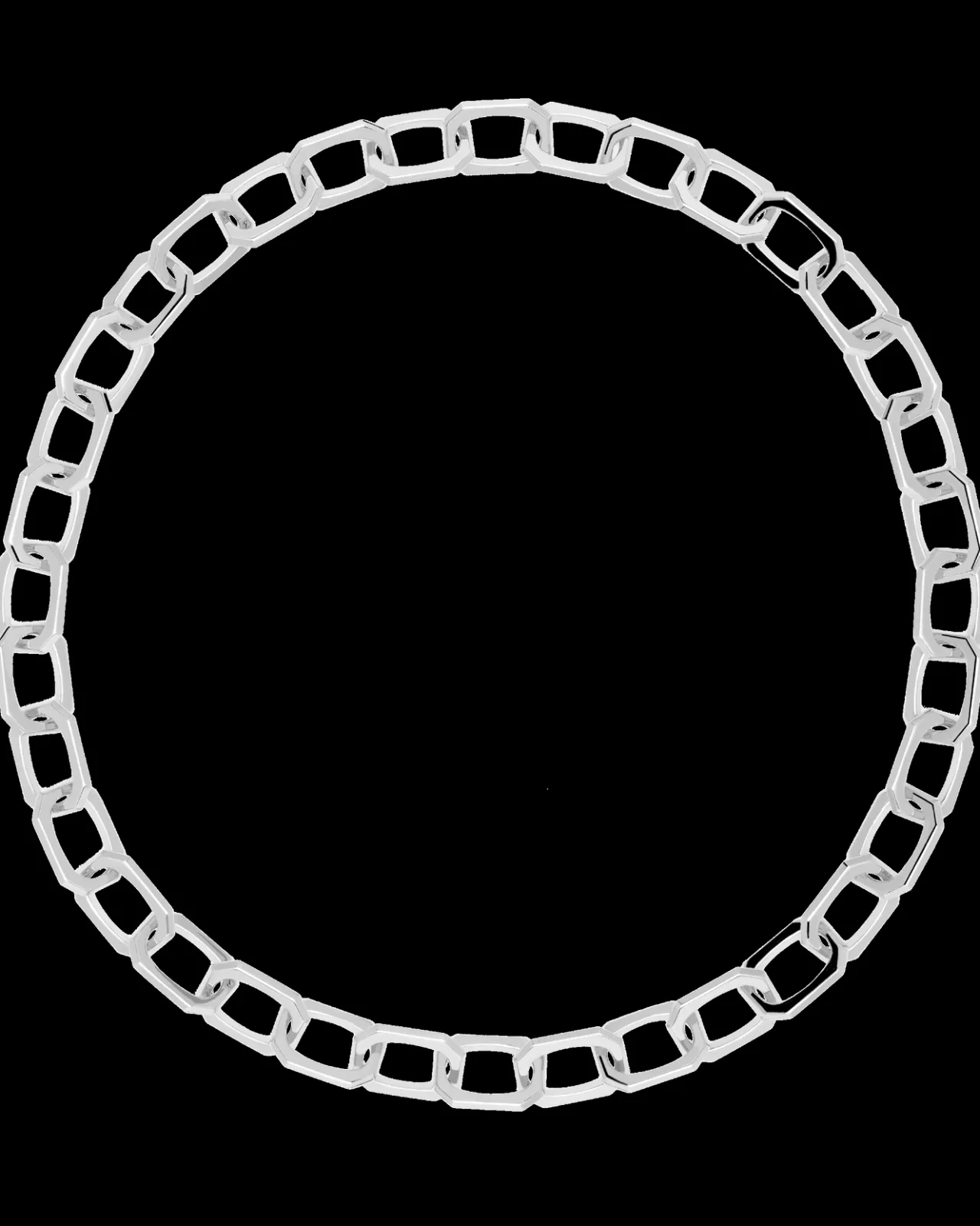 Collares De Cadena|Collares De Plata-PDPAOLA Collar cadena plateado Large Signature