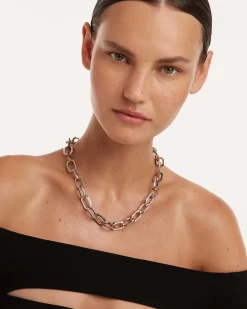 Collares De Cadena|Collares De Plata-PDPAOLA Collar cadena plateado Large Signature