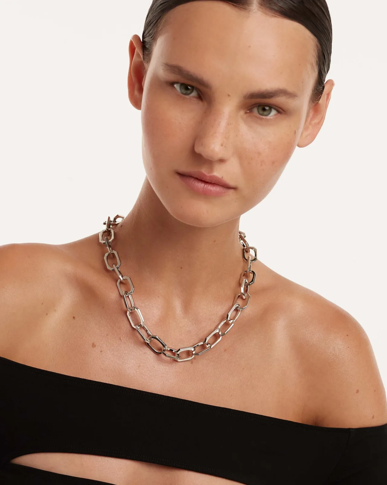 Collares De Cadena|Collares De Plata-PDPAOLA Collar cadena plateado Large Signature