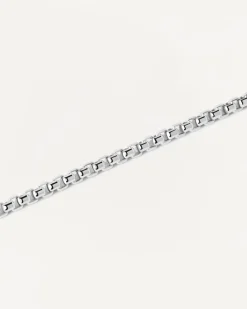 Joyas De Oro Blanco 18K|Joyas De Oro 18K-PDPAOLA Collar Cadena Veneciana de Oro Blanco