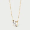 Joyas Con Diamantes|Joyas De Oro 18K-PDPAOLA Collar de Diamantes y oro Solitaire Supreme