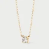 Joyas Con Diamantes|Collares Solitarios-PDPAOLA Collar de Diamantes y oro Solitaire Medium