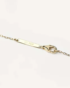 Joyas Con Diamantes|Collares Solitarios-PDPAOLA Collar de Diamantes y oro Solitaire Medium