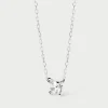 Joyas Con Diamantes-PDPAOLA Collar de Diamantes Y Oro Blanco Solitaire Mini
