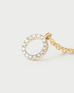 Joyas Con Diamantes|Joyas De Oro 18K-PDPAOLA Collar de diamantes y oro Circle