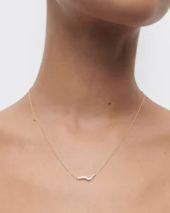 Collares De Alta Joyería|Collares De Alta Joyería-PDPAOLA Collar de diamantes y oro Flow