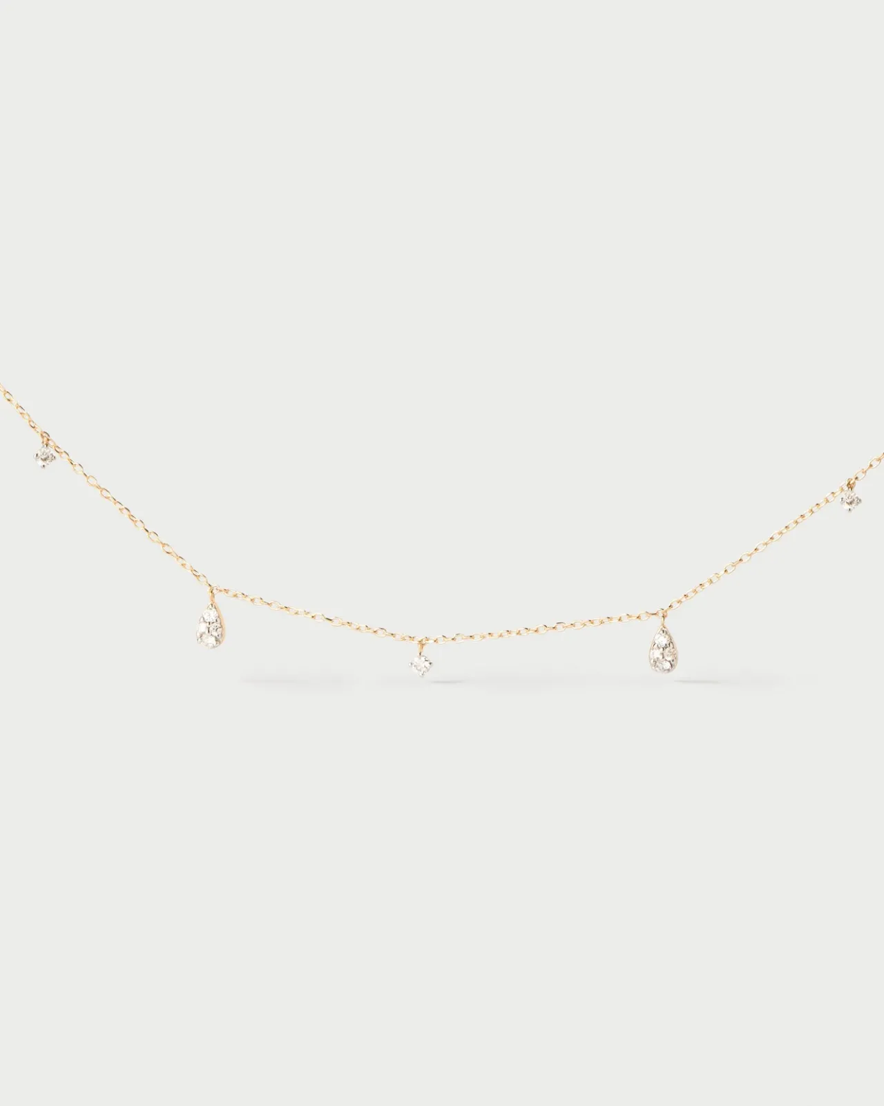Joyas Con Diamantes|Joyas De Oro 18K-PDPAOLA Collar de diamantes y oro Sandy