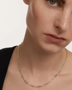 Collares Básicos|Collares De Cadena-PDPAOLA Collar de Plata Love Triangle