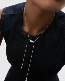 Collares Básicos|Collares De Cadena-PDPAOLA Collar deslizante de plata Rodeo