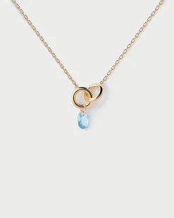 Collares Solitarios|Collares Básicos-PDPAOLA Collar Lily azul