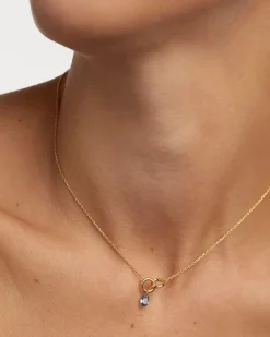 Collares Solitarios|Collares Básicos-PDPAOLA Collar Lily azul