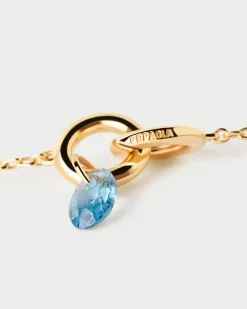 Collares Solitarios|Collares Básicos-PDPAOLA Collar Lily azul