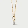 Collares Solitarios|Collares De Oro-PDPAOLA Collar Pavé Lava