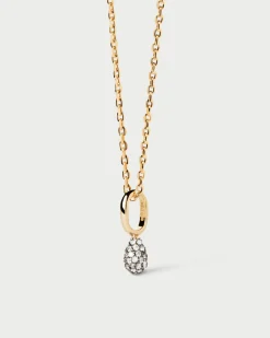 Collares Solitarios|Collares De Oro-PDPAOLA Collar Pavé Lava