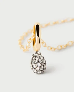 Collares Solitarios|Collares De Oro-PDPAOLA Collar Pavé Lava