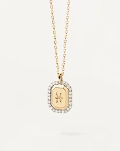 Collares De Oro|Collares Más Vendidos-PDPAOLA Collar Piscis