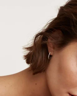 Joyas Con Diamantes|Joyas De Oro Blanco 18K-PDPAOLA Pendientes de Diamantes Y Oro Blanco Eternity Medium