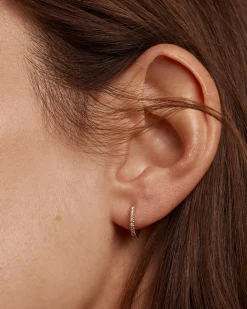 Joyas Con Diamantes|Aros-PDPAOLA Pendientes de Diamantes y oro Eternity Mini