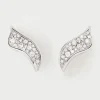Joyas Con Diamantes|Joyas De Oro Blanco 18K-PDPAOLA Pendientes de diamantes y oro blanco Violet