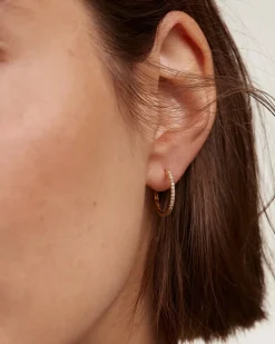 Joyas Con Diamantes|Aros-PDPAOLA Pendientes de Diamantes y oro Eternity Medium