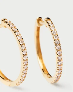 Joyas Con Diamantes|Aros-PDPAOLA Pendientes de Diamantes y oro Eternity Medium