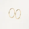 Aros|Pendientes De Alta Joyería-PDPAOLA Pendientes de oro Essential Mini
