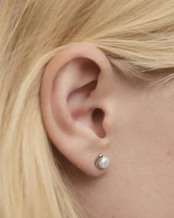 Pendientes Básicos|Pendientes Stud-PDPAOLA Pendientes stud de plata La Perla Mini