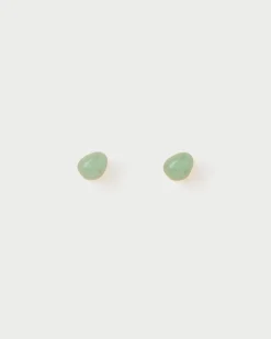 Piercings Con Piedras Semipreciosas|Pendientes Rosca Individuales-PDPAOLA Piercing oreja Aventurina verde Gravity