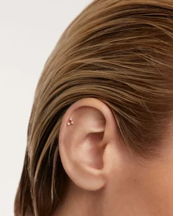 Joyas Con Diamantes|Joyas De Oro 18K-PDPAOLA Piercing oreja de Diamantes Y oro Nolita
